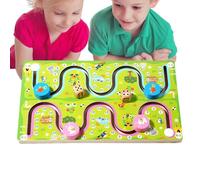 Juego de Laberinto Educativo con Colores y Números,Juego de Mesa de Madera con Coches y Rutas | Juego De Mesa 2 Jugadores para Aprender A Contar - Ideal para Kindergarten, Guarderías Y Escuelas