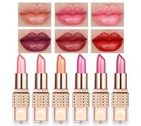 Juego De Labiales Brillantes, Juego De Labiales Mate Con Brillo, Pintalabios Hidratante De Larga Duración Para Bodas Fiestas Y Uso Diario