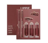 Juego de labios combinados - Impermeable para labios - Maquillaje para a - para compras, viajes, viaje de negocios, escenario, citas, reuniones, vacaciones