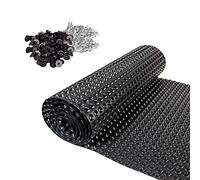 Juego de láminas corrugadas con 100 Clavos (6,5 x 0,9 m, Clavos de Montaje galvanizados de 3,5 x 30 mm, con arandela: 22 mm), para la fijación Ideal de Bandas corrugadas en bancal Elevado