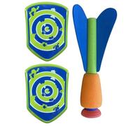 Juego de Lanzamiento Dardos: Tablero Dardos Adhesivo en Forma Cohete, Juguete para atrapar Espuma, Mejora Las Habilidades coordinación Mano-, diseño de Disco EVA Suave para se