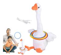 Juego De Lanzamiento De Anillos - Juego Electrónico De Anillos De Pato, Lindo Juguete Animal De 32x16x10 Cm, Lanzamiento De Aillos Recargable por USB | Lindo Animal Divertido Juguete Interactivo para