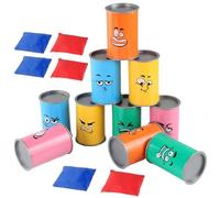 Juego de Lanzamiento de latas | Juego de Lata de Carnaval con Luces LED, Juguete de Entretenimiento Deportivo para Patio Trasero, césped, Playa, Festival Familiar, Entretenimiento grupal, Incluye