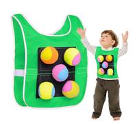 Juego de Lanzamiento de Pelotas - Chaleco para niños con 5 Pelotas para atrapar | Juguete Suave para lanzar Objetivos, Deportes de interacción Familiar, Equipo de Juegos para Interiores y Exteriores,