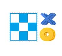 Juego de lanzamiento de puf gigante, lanzamiento estratégico grande para jugar en interiores y exteriores, diseño plegable portátil para fiesta de cumpleaños, eventos en el patio trasero, diversión