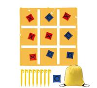 Juego De Lanzamiento De Pufs: 35,83 Pulgadas, Juegos Cornhole, Juegos De Lanzamientos De Frijoles, Juego De Lanzamiento Al Aire Libre | Construcción De Tela Oxford De Poliéster, Tablero Plegable para