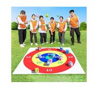 Juego De Lanzamiento De Sacos De Frijoles, Actividad Familiar En El Patio Trasero para La Interacción Padre-Hijo, Juego De Jardín/Playa/Fiesta(Colourful set2)