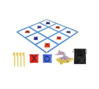 Juego de lanzamiento diseñado para fortalecer los vínculos entre padres e hijos a través de roles compartidos como compañeros de equipo u oponentes en un juego estructurado pero flexible (kit2 azul)