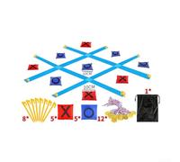 Juego de lanzamiento en el aula para enseñanza interdisciplinaria, apoya habilidades de pensamiento matemático e integración sensorial objetivos del plan de estudios (kit1 azul)