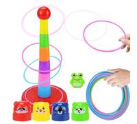 Juego De Lanzamiento | Juguete De Apilamiento para La Interacción Padre-Hijo,Juego Colorido De Lanzamiento De Aros - para Niños Y Niñas De Agua Y Reuniones Fiestas Entrenamiento De