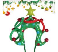 Juego De Lanzar Anillo De Vacaciones - Bandau De Madera 45x52cm, Juguete De Actividad De Fiesta Interactiva | Juego De Fiesta Para Adultos, Fun School Tree Toss Supplies for Kids Adults Family
