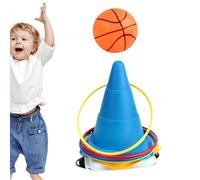 Juego de lanzar anillos para adultos, conos deportivos portátiles divertidos, herramientas de despertar sensorial para playa, jardín, patio, escuela, fiesta de cumpleaños