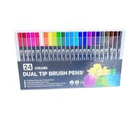 Juego De Lápices De Acuarela: Kit De Secado Rápido De Doble Cara, Libro De Desarrollo Artístico, Bloc De Práctica De Pintura, Guía De Bocetos Educativos De Colores Brillantes | Juego De Lápices De Acu