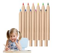 Juego de lápices de colores, juego de 12 colores, suministros de arte para estudiantes, puntas suaves y resistentes a las roturas, material seguro no tóxico, 1 paquete multicolor, para niños