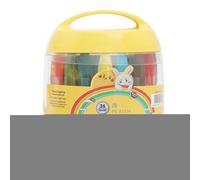 Juego de lápices de colores lavables, juego de 36 colores, lápices de dibujo seguros, mini kit de arte, suministros creativos portátiles, niños de 3 a 12 años escolares, perfectos para pintar y hacer