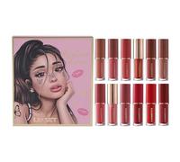 Juego De Lápices De Labios | 12 Piezas Kit De Maquillaje Para Labios A Prueba De Manchas - Kit De Tinte De Nude - Para Viaje De Negocios Escenario Citas Reuniones Vacaciones