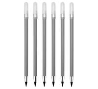 Juego de lápices eternos - 6 lápices borrables sin tinta con goma de borrar, lápiz de dibujo duradero, herramienta de dibujo sin tinta, papel de carta portátil y divertido | Lápiz sin tinta para niños