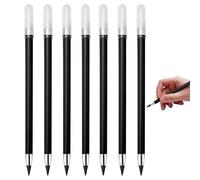 Juego De Lápices Eternos: Herramienta De Escritura Sin Tinta De 15,5 X 1 Cm, 6 Piezas, Lápiz Borrable Infinito, Borrador De Lápiz Eterno Resistente Al Desgaste | Papelería De Larga Duración Para Niños