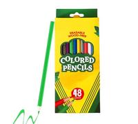 Juego de lápicesdecolores: kit de dibujo de 18 x 8 x 2 cm, lápicesartísticos de madera, 48 bolígrafos preafilados con mina suave de 2,8 mm | Suministros de arte para bocetos escolares, pintura cómi