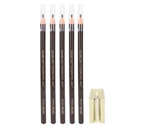 Juego de lápiz de cejas 4 en 1 con sacapuntas, maquillaje de tatuajes y accesorios para microblading para marcar, maquillaje de cejas, herramientas cosméticas para moldear (marrón)