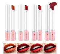 Juego De Lápiz Labial, 4 Pcs Lipgloss Set, Perfilador Labios Permanente Pack, Set De Maquillaje De Lápiz Labial, Mate Lipstick Lipgloss Little Tube Lipstick Para Amigos O Su Madre, Esposa, Novia