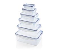 Juego de latas de conservación de vidrio GOURMETmaxx 12 piezas cierre clic re...