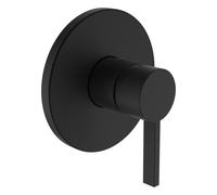 Juego de LAUFEN Kartell listo para instalar para el mezclador de ducha oculto Simibox Standard o Simibox light, H3313360810001, Color: PVD negro titanio mate
