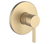 Juego de LAUFEN Kartell listo para instalar para el mezclador de ducha oculto Simibox Standard o Simibox light, H3313360830001, Color: Oro pálido mate