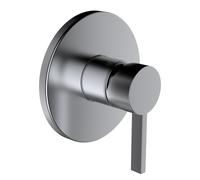 Juego de LAUFEN Kartell listo para instalar para el mezclador de ducha oculto Simibox Standard o Simibox light, H3313360900001, Color: acero inoxidable pulido
