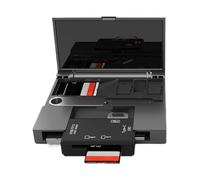 Juego de lector de tarjetas - Kit de lector de tarjetas | Lector de tarjetas electrónico USB TF | Portátil para exteriores, fotos, videos, documentos, herramienta de lectura con estuche de