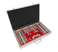 Juego de lentes de prueba óptica, 266 unidades, equipo de prueba, lente de prueba, equipo de optometría, caja de aluminio, 57 x 36 x 9,5 cm