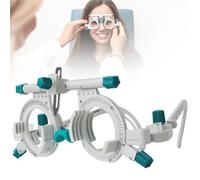 Juego de lentes de prueba ópticas, montura universal de prueba óptica, ajustable para pruebas oculares precisas, ocular de titanio para optometría y exámenes de la vista.