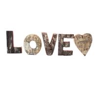 Juego de Letras Corteza Rústica - LOVE (4x3) - Pequeño 7cm