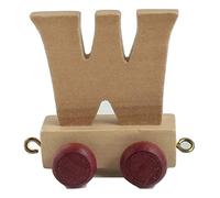 Juego de letras personalizadas de madera para niños, diseño de tren A-Z, todas las letras disponibles W