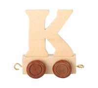 Juego de letras personalizadas de madera para niños, diseño de tren A-Z, todas las letras disponibles K