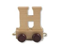 Juego de letras personalizadas de madera para niños, diseño de tren A-Z, todas las letras disponibles H
