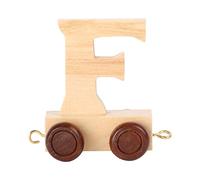 Juego de letras personalizadas de madera para niños, diseño de tren A-Z, todas las letras disponibles F