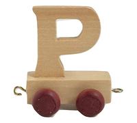 Juego de letras personalizadas de madera para niños, diseño de tren A-Z, todas las letras disponibles P
