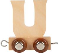 Juego de letras personalizadas de madera para niños, diseño de tren A-Z, todas las letras disponibles U