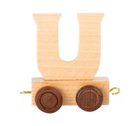 Juego de letras personalizadas de madera para niños, diseño de tren A-Z, todas las letras disponibles U