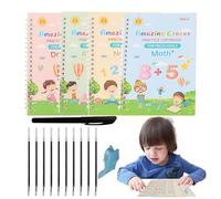 Juego de libro de ejercicios para niños, libro de formación, libro de copia (idioma español no garantizado), libro de trabajo rellenable, práctica para principiantes, ejercicios de cuidado de