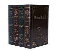 Juego de Libros Falsos, Caja de Almacenamiento de Libros Vintage, Decoraciones de Libros de Piel Sintética, Cajas de Libros Decorativas con Compartimento Secreto para Joyas Ocultas(Large)