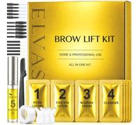 Juego de lifting de cejas 5 x 0,8 ml ELVASO DIY Brow Lamination Kit para el hogar, juego de elevación de cejas para cejas 3D de efecto completo, fácil aplicación