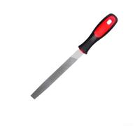 Juego de limas de acero de alto carbono, escofina semicircular redonda plana triangular para trabajar la madera, mango ergonómico 260 mm (plano)