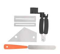 Juego de Limas de Acero Inoxidable, Juego de Herramientas para Guitarra Juego de Trastes 3 en 1 de Acero Inoxidable Juego de Herramientas para Guitarra 3 en 1 para Músicos para Diapasón de