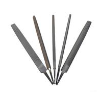 Juego de limas de acero para metalurgia, 200 mm, plano/redondo/semicircular/triangular/formas cuadradas (lima cuadrada)