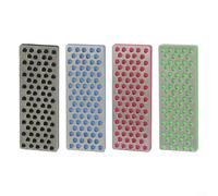 Juego de limas de afinación de bordes de esquí y snowboard, 4 unidades de piedras de grano 240/360/500/1000 para pulido biselado, eliminación de óxido, desbarbado y acabado de espejo, kit de