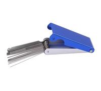 Juego de limas de aguja azul Luthier Sperrins para guitarra, juego de limas de sierra, juego de limas de aguja, herramientas de repuesto, limas limpiadoras de puntas, herramientas de guitarra,