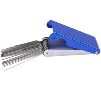 Juego de limas de aguja azul para guitarra, juego de limas de ranura, juego de limas de aguja, juego de limas de aguja, herramientas de repuesto, limas limpiadoras de puntas, herramientas de guitarra