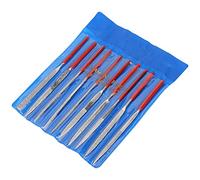 Juego de Limas de Joyería, Mini Aguja de Diamante, Herramientas Manuales de Precisión de Riffler de Metal para Joyería de Piedra de Vidrio, Forma Plana Cuadrada Triangular Redonda